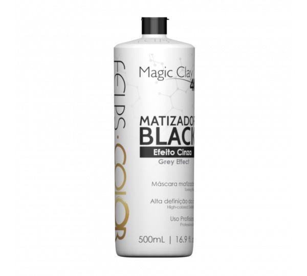 Felps Color Matizador Black Efeito Cinza Magic Clay 4k 500ml - Felps Profissional