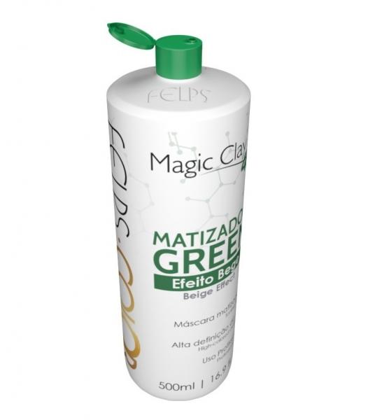 Felps Color Matizador Green Efeito Bege Magic Clay 4k 500ml - Felps Profissional