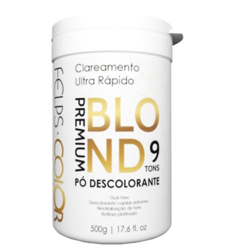Felps Color Pó Descolorante Blond Premium 9 Tons 500g