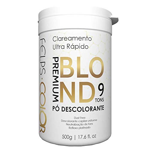 Felps Color Pó Descolorante Blond Premium 9 Tons 500g
