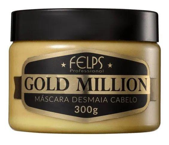 Felps Gold Million Desmaia Cabelo Máscara 300g - Felps Professional