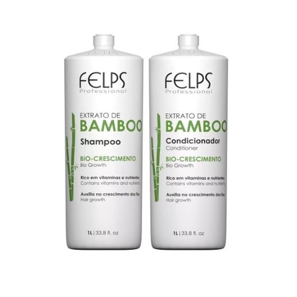 Felps Kit Shampoo e Condicionador Extrato de Bamboo 2x1000ml