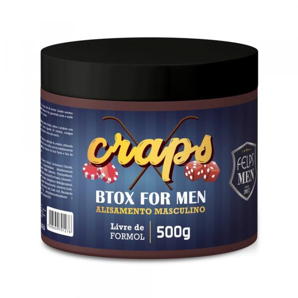 Felps Men Btox For Men Progressiva Masculina em Massa Craps 500g - P - Felps Profissional