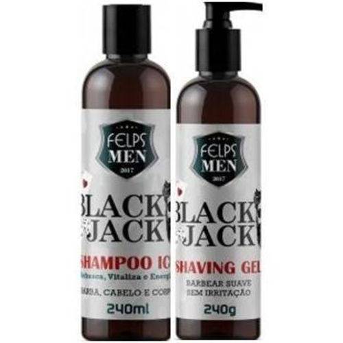 Felps Men Shampoo Black Jack 240ml + Shaving Black Jack 240g