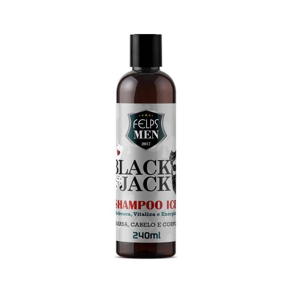 Felps Men Shampoo Ice Black Jack 240ml - P - Felps Profissional