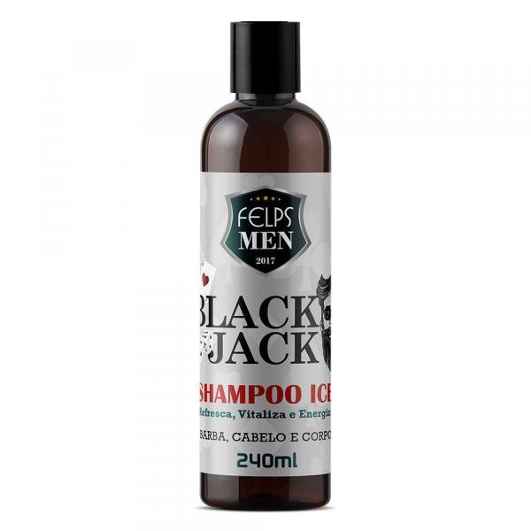 Felps Men Shampoo Ice Black Jack 240ml - P - Felps Profissional