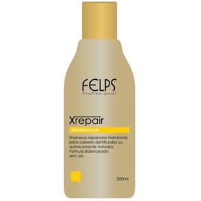Felps Profissional Xrepair Bio Molecular Shampoo - 1500ml - 300ml