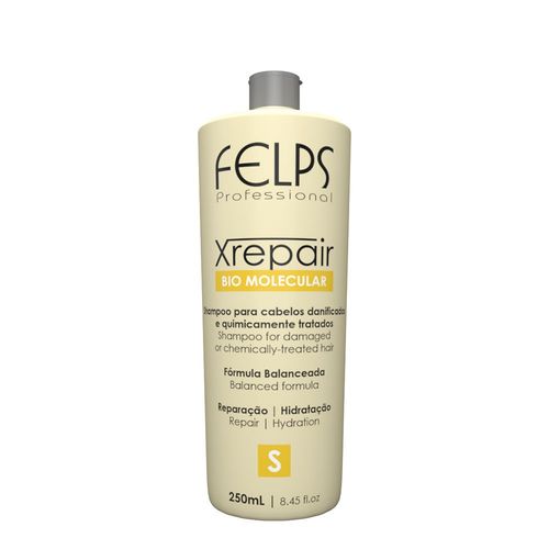 Felps Shampoo para Cabelos Danificados Xrepair Bio Molecular 250ml