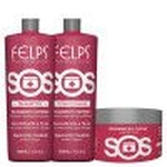 Felps SOS Tratamento Kit Trio (Sh 250ml + Cond 250ml + Masc 300g)