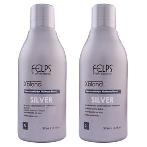 Felps Xblond Platinum Blond Silver Duo Kit Shampoo + Condicionador