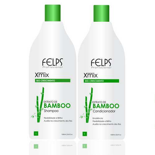 Felps Xmix Kit Manutenção Shampoo e Condicionador Extrato de Bamboo