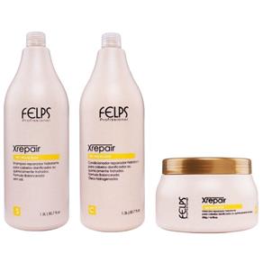 Felps Xrepair Bio Molecular Kit Shampoo , Condicionador e Máscara