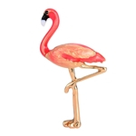 Feminino Meninas Esmalte Flamingo Pássaro Broche Pino Animal Pássaro Jóias