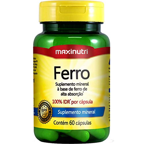 Ferro 100% IDR 60 Cápsulas Maxinutri