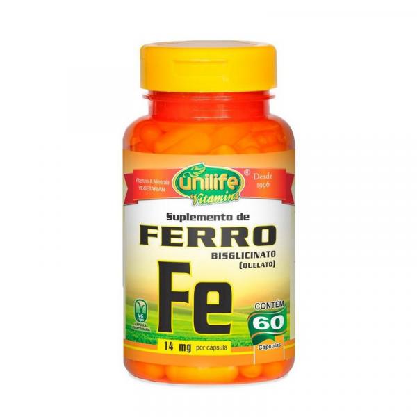 Ferro - 60 Cápsulas - Unilife