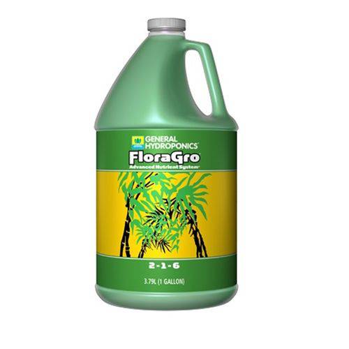 Fertilizante Floragro 2-1-6 3,79 Litros - General Hydroponics