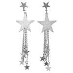 Festa à Noite Estrela Da Moda Long Tassel Dangle Mulheres Stud Earrings Jewelry Gift