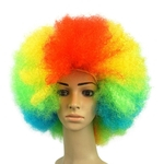 Festa Disco engra?ado Afro Clown Cabelo Football Fan-adulto afro Masquerade peruca de cabelo