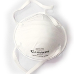 FFP2 Copa forma de máscara de protecção sem válvula Branco Anti-Fog Máscara 1 Pacote
