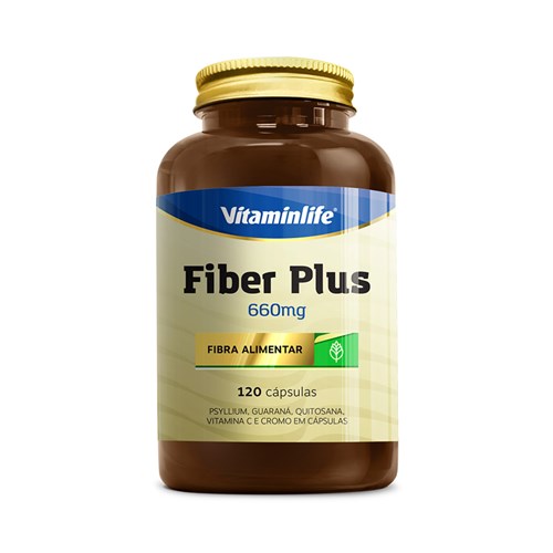 Fibra Alimentar - Fiber Plus 120 Cáps -Vitaminlife