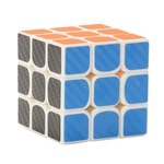 Fibra de Carbono Emorefun etiqueta para Smooth Magic Cube Puzzles 3x3x3 Puzzles Toy Cube