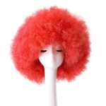 Fibra Perucas Afro Cabelo Vermelho Halloween High Temperature Synthetic cabelo Cosplay