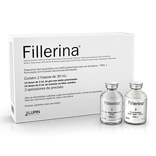 Fillerina Tratamento Facial Efeito Preenchedor Nível 1 com 2 Frascos de 30ml Cada