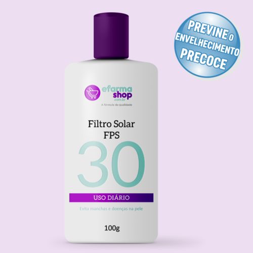Filtro Solar Fps 30 100g