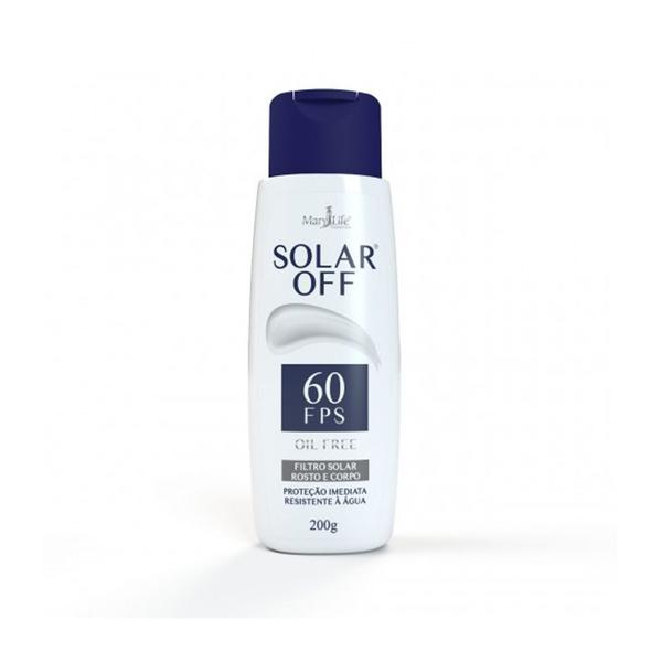 Filtro SOLAR OFF Fps60 200g Oil Free - Mary Life - Bioinstinto