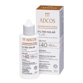 Filtro Solar para Pele Oleosa ou com Acne FPS 40 Fluid 50ml - Adcos