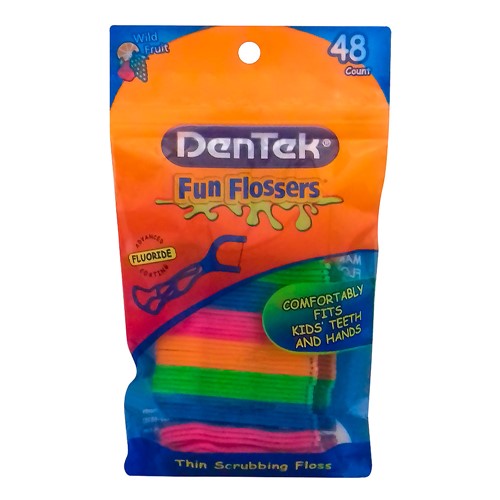 Fio Dental Dentek Fun Flossers com 48 Unidades