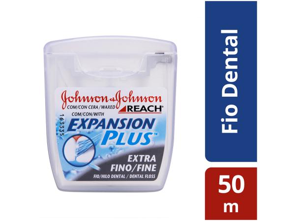 Fio Dental Johnson Johnson Extra Fino - Expansion Plus Reach 50m