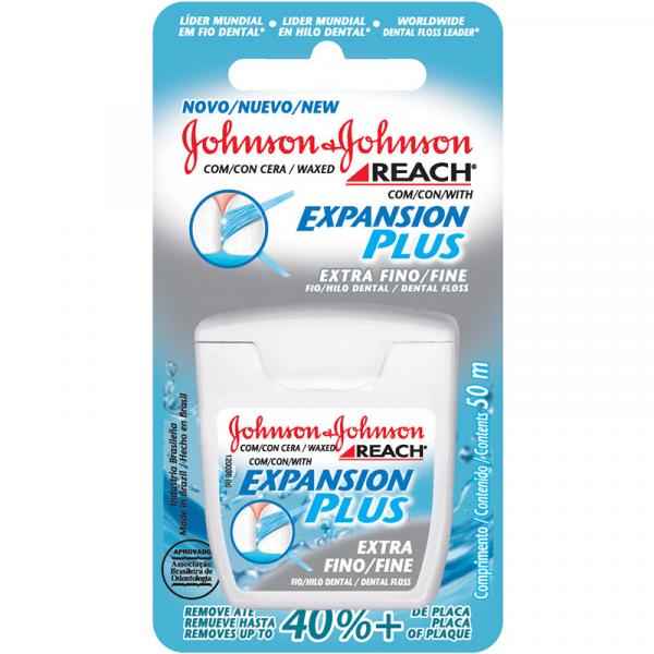 Fio Dental Johnson Johnson Reach Expansion Plus Extra Fino 50 Metros