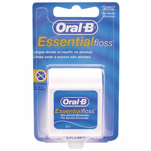 Fio Dental Oral-B Encerado EssentialFloss 25m 1unidade