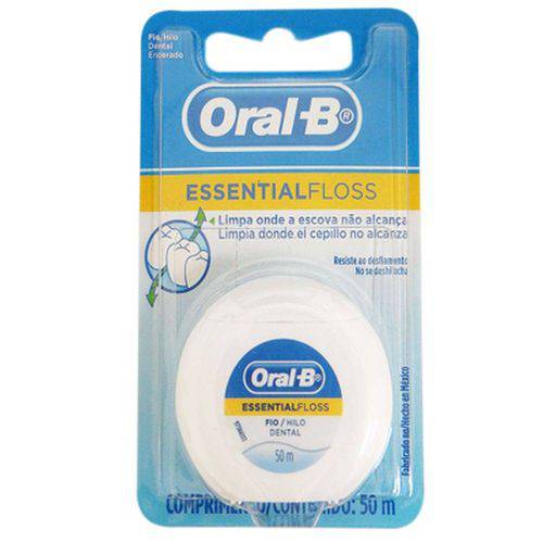 Fio Dental Oral B Essencial Encerado - 50m