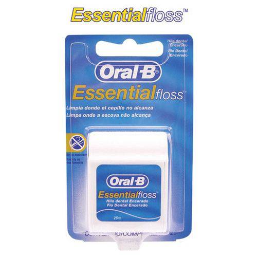 Fio Dental Oral-B Essential Floss Cera 25 Metros