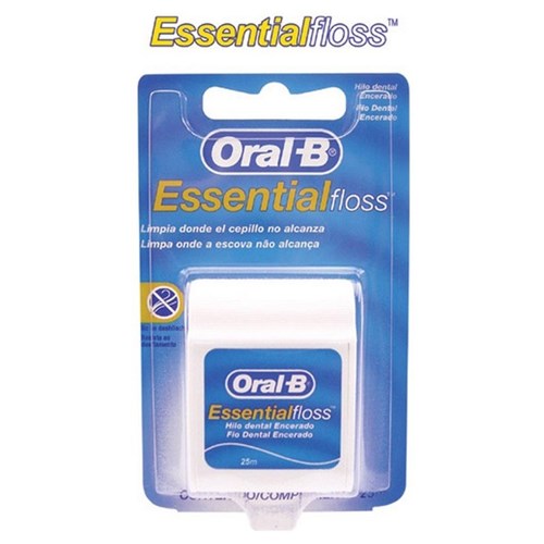 Fio Dental Oral-B Essential Floss Cera 25 Metros