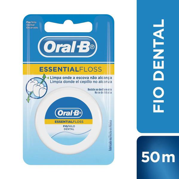 Fio Dental Oral-b Essential Floss Encerado 50m