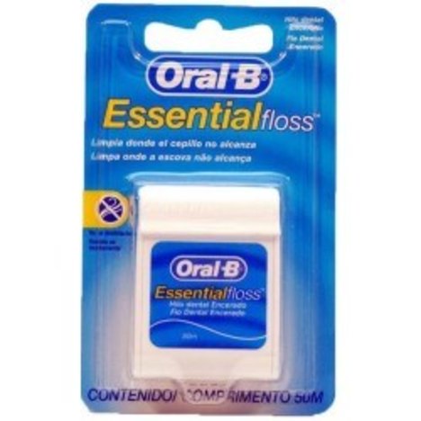 Fio Dental Oral-B Essential Floss Encerado 50M