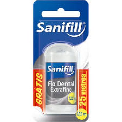 Fio Dental Sanifill Extra Fino - 100m+25m