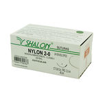 Fio para Sutura Shalon Nylon 2-0 com Agulha Triangular de 2,0cm e 3/8
