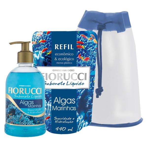 Fiorucci Algas Marinhas Kit - Sabonete Líquido + Refil