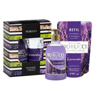 Fiorucci Black Lavanda Kit – Sabonete Líquido + Refil Kit