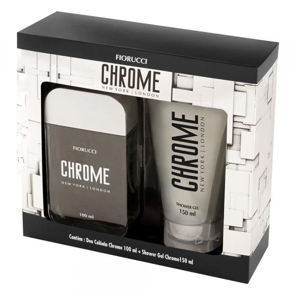 Fiorucci Chrome Kit - Deo Colônia + Gel de Banho