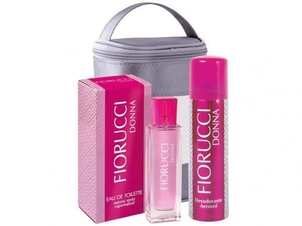 Fiorucci Donna Perfume Feminino - Edt 50ml + Desodorante Spray 150ml + Necessaire