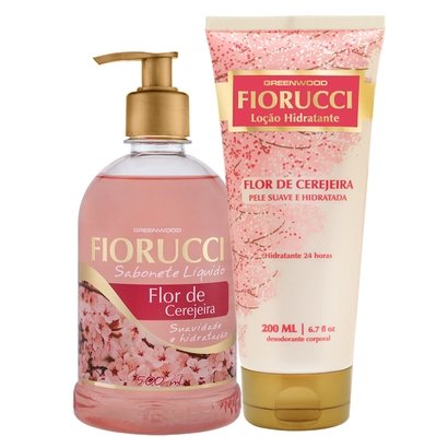Fiorucci Flor de Cerejeira Kit - Sabonete Líquido + Loção Hidratante Kit