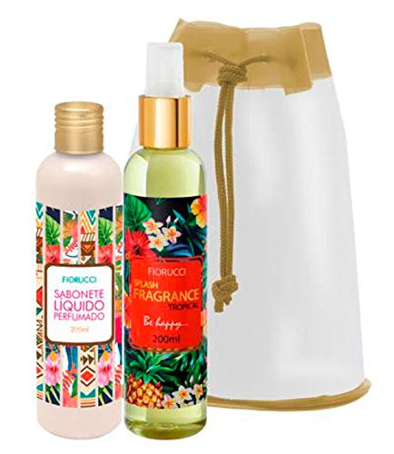 Fiorucci Kit Splash Fragrance Tropical Deo Colônia 200ml + Sabonete Líquido 200ml