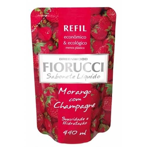 Fiorucci Sabonete Líquido Morango com Champagne 440ml Refil
