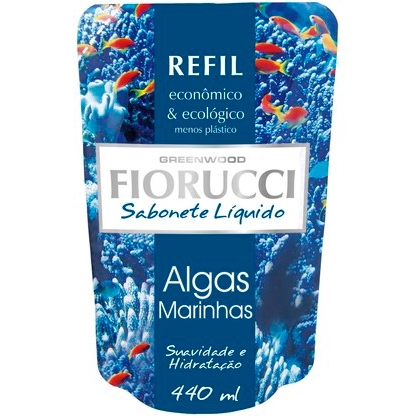 Fiorucci Sabonete Líquido Refil 440ml - Algas Marinhas