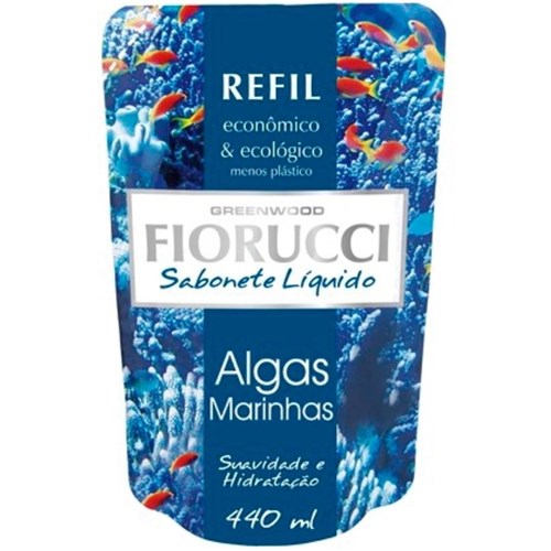 Fiorucci Sabonete Líquido Refil 440Ml - Algas Marinhas